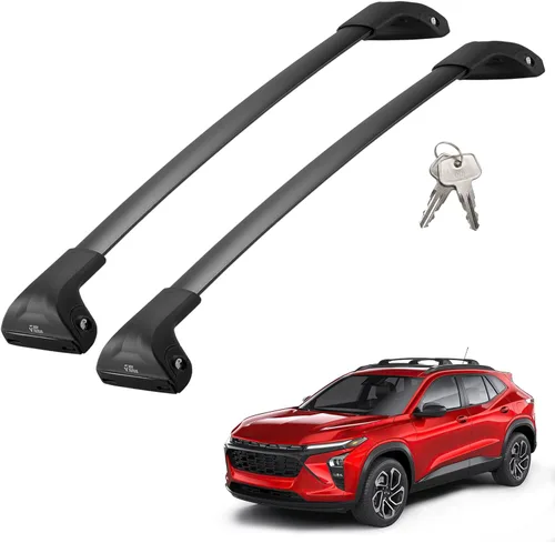 Miniatura 11 de JOYTUTUS Barras transversales de techo con cerradura compatibles con Chevy Chevrolet Traverse 2022-2026, barras transversales antióxido de aluminio
