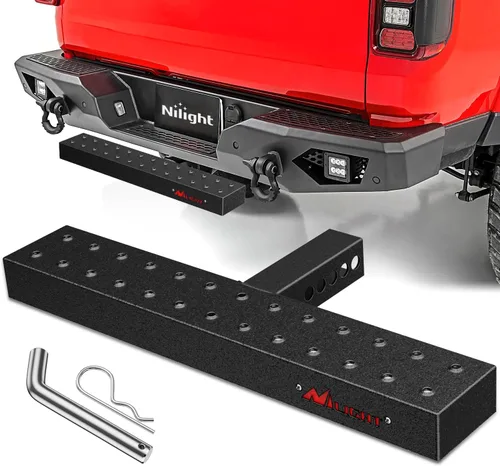 Miniatura 18 de Nilight Escalón de Enganche con Receptor de Enganche de 2" Protector de Parachoques Trasero de 11.9 Pulgadas con Clip de Pasador de Enganche de 5/8