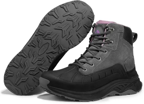 Miniatura 6 de NORTIV 8 Botas de senderismo impermeables para mujer, botas de senderismo al aire libre para senderismo