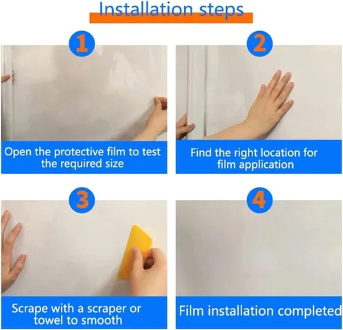 Miniatura 5 de Película protectora de pared absorbente electrostática, película protectora electrostática autoadhesiva, extraíble, a prueba de aceite, impermeable