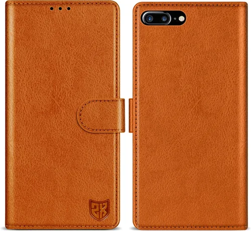 Miniatura 21 de ZZXX Funda tipo cartera para iPhone 7 Plus/iPhone 8 Plus con bloqueo RFID, ranura para tarjetas, función atril, cierre magnético, funda protectora