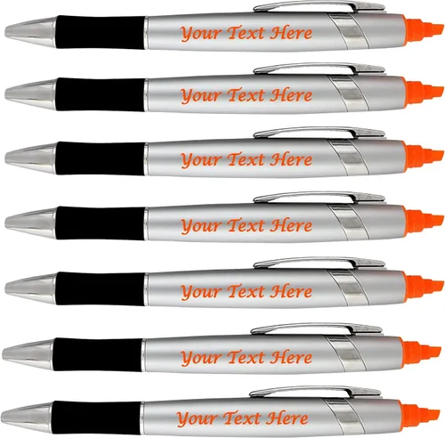 Miniatura 8 de SyPen Bolígrafos personalizados con resaltador, paquete de 200 impresiones sin granel, resaltador de la Biblia de 2 pulgadas con combo de bolígrafo