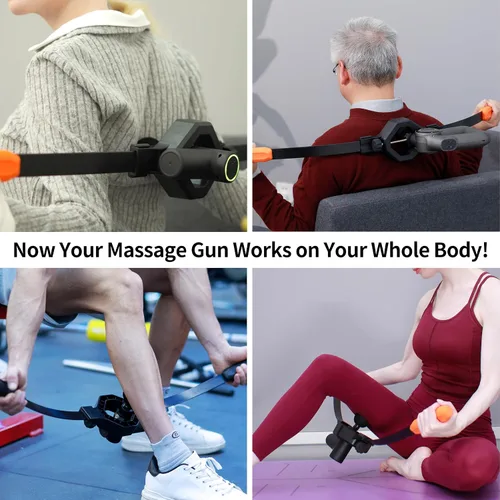 Miniatura 5 de Soporte para pistola de masaje para zonas de difícil acceso. Alivia el dolor muscular en hombros, parte superior de la espalda, espalda baja