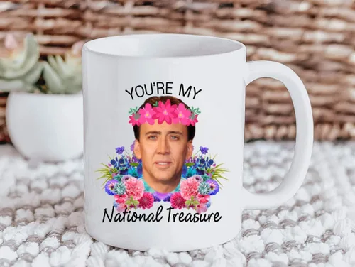 Miniatura 2 de Taza de café SCSF para amantes del café - Taza de té "You're My National Treasure" - 11 onzas