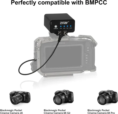 Miniatura 2 de Batería externa de 95 WH compatible con cámara Blackmagic Pocket Cinema BMPCC 4K 4KPro 6K 6KPro NP-F570 4-5 horas