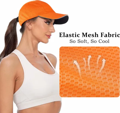 Miniatura 2 de GADIEMKENSD Gorra de correr para mujer Race Day - Excelente ventilación, ligera, reflectante de seguridad