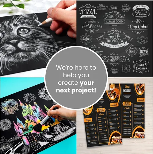 Miniatura 4 de Papel grueso de cartulina de color negro, 50 hojas, 8.5 x 11 pulgadas, peso pesado, 92 libras, cartulina para manualidades y fabricación de tarjetas