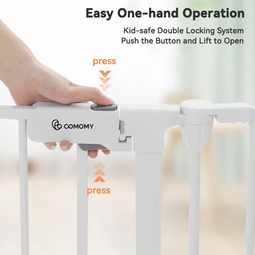 Miniatura 3 de COMOMY Puerta extra ancha para bebés de 150" con puerta, puertas para perros para entradas de puertas y chimenea, área de juego con valla para bebé
