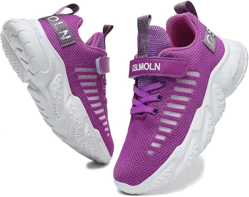 Jakcuz Tenis de plataforma para niños, ultraligeros, transpirables, informales, para gimnasio, deportes, caminar, para niñas y niños