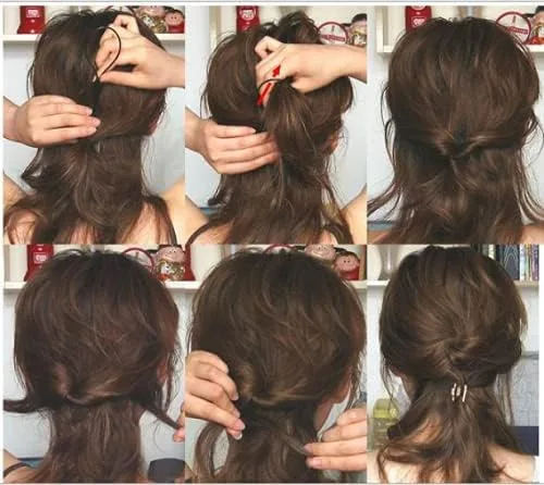 Miniatura 5 de 1 Unidad(2 piezas) Plástico Magic Hair Braid Cola de caballo Herramienta Clip Herramienta Simple DIY Estilo de Cabello Accesorios Estilo Estilo Azul