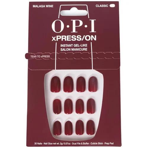 Miniatura 12 de OPI xPRESS/ON Press on Nails Short Round Classic, Long Almond & Coffin Shape Press-On Professional Nail Art Kit Zapatilla de cristal Velvet White