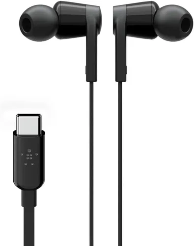 Miniatura 13 de Belkin SoundForm - Auriculares con cable con conector USB-C, auriculares intrauditivos con micrófono, auriculares USB-C para iPhone 17, iPhone 16
