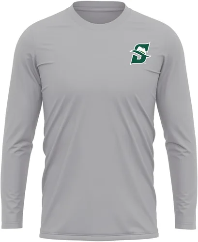 Miniatura 152 de Camisa deportiva de manga larga oficial de la NCAA Collegiate para hombre, con logotipo en el pecho izquierdo, colección Athletic Heather