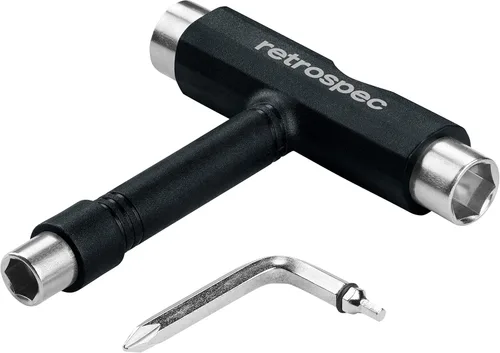 Retrospec Upkeep - Herramienta de patinaje portátil multifunción todo en uno con llave Allen 2 en 1 y destornillador Phillips para ajustar y apretar