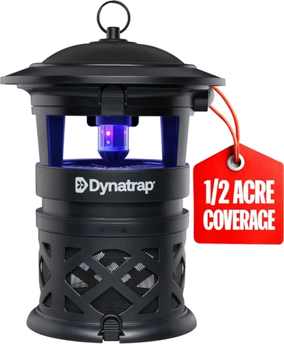 Trampa y asesino de mosquitos e insectos voladores al aire libre DynaTrap DT1130SR de 1/2 acre – Mata mosquitos, moscas, avispas, mosquitos, y otros