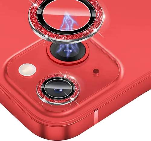 Miniatura 10 de Protector de lente de cámara luminoso brillante compatible con iPhone 13 (6.1 pulgadas)/13 Mini (5.4 pulgadas), vidrio templado ultra