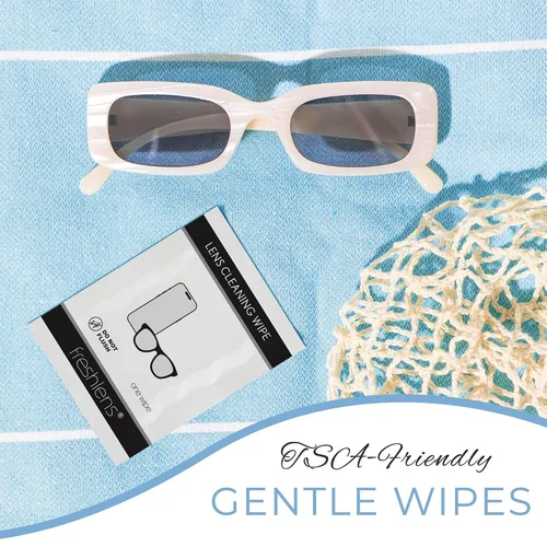 Miniatura 3 de FRESHLENS Toallitas de limpieza – Toallitas para lentes, gafas de sol y teléfono celular – Sin arañazos – Toallas prehumedecidas sin rayas