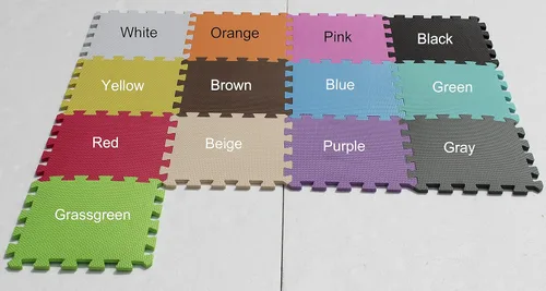 Miniatura 5 de YIMINYUER Alfombra de juego para bebé, 20 piezas de rompecabezas de espuma EVA suave para ejercicio y yoga, alfombrilla no tóxica portátil para sala
