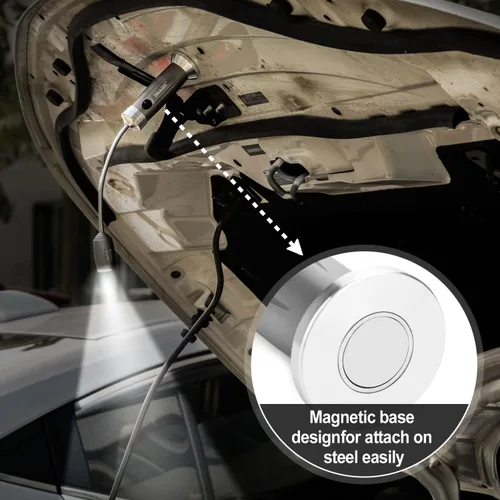 Miniatura 5 de Luz magnética ultrabrillante para parrilla con luces LED superbrillantes, regalos para hombres y padres, luz flexible de cuello de cisne