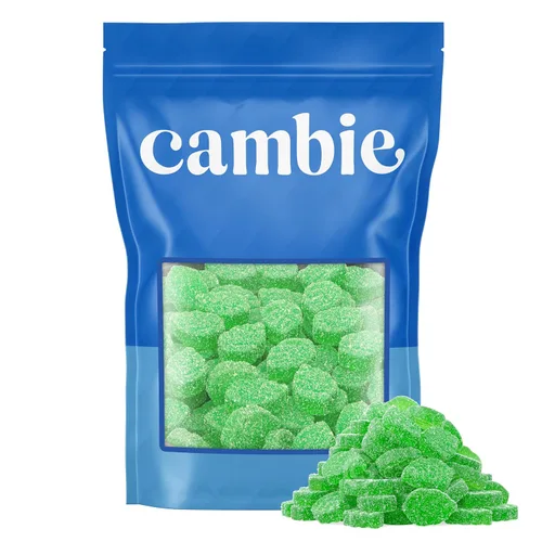 Miniatura 3 de Cambie Caramelos de Rodajas de Cereza, 2 libras de caramelo de cereza dulce, espolvoreados con azúcar con una textura que hace agua la boca y suave