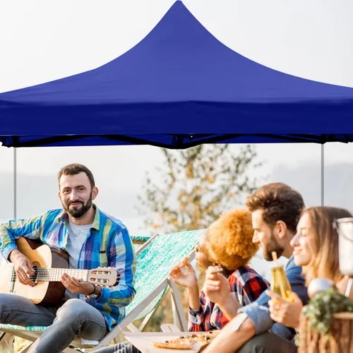 Miniatura 5 de Toldo de repuesto de 6 x 6 pies, tienda de campaña desplegable para uso comercial, instantáneo, al aire libre, portátil, patio, césped, cenador, Azul