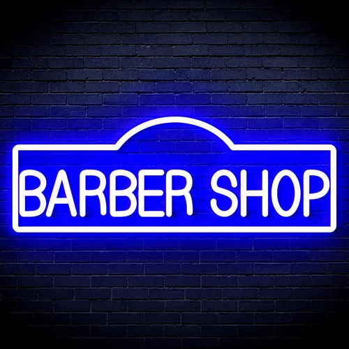 Miniatura 28 de ADVPRO Señal de neón LED de silicona flexible de Barber Shop - rojo y azul - st16s42-fnu0358-rb