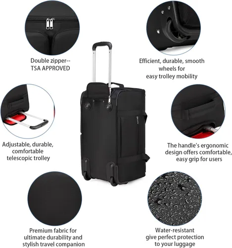 Miniatura 31 de Bolsa de deporte para zapatos de viaje, bolsa de lona para hombres y mujeres, gimnasio, deporte, equipaje, bolsa de transporte, divisor de bolsa