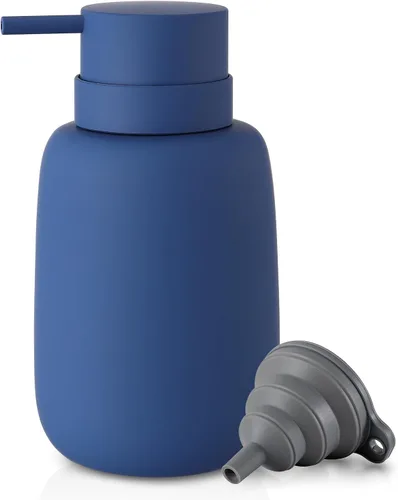 Miniatura 8 de Dispensador de jabón negro mate para baño, dispensador de jabón de cerámica, dispensador de loción, dispensador de jabón para platos, dispensador