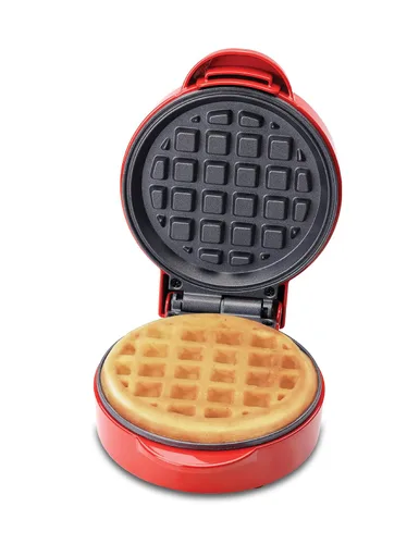 Miniatura 8 de Betty Crocker Mini máquina de gofres múltiple, aparato de cocina de 1200 W para el hogar y la cocina, hace 3 gofres a la vez, revestimiento