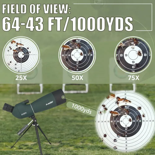 Miniatura 2 de SVBONY SV28 Plus Alcances de Detección con Trípode, Alcance de Observación en Ángulo con Adaptador de Teléfono Actualizado, Alcance de Observación