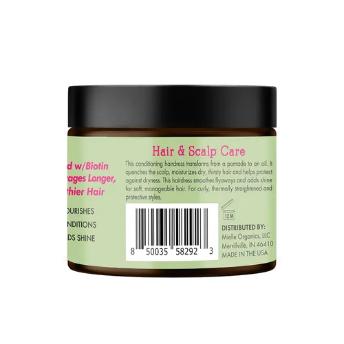 Miniatura 8 de Mielle Organics - Pomada para cabello de romero y menta para mujeres y hombres - Hidratante natural acondicionador para nutrir el cuero cabelludo