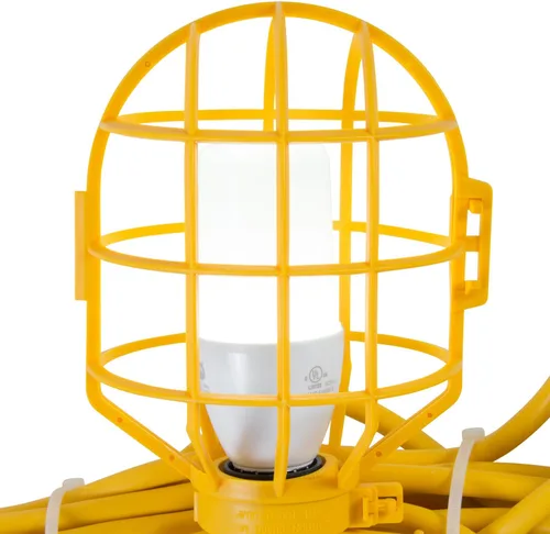 Miniatura 2 de Bergen Industries Inc GL100142STK - Cadena de luz temporal de 10 luces, 100 pies, 14 AWG, 300 V y 12 W, luz de palo LED, color amarillo