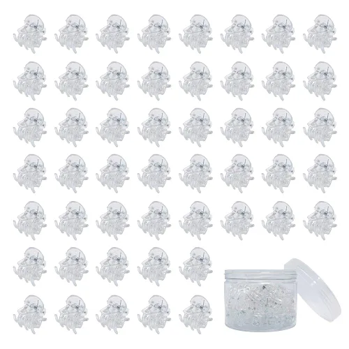 Miniatura 8 de 50 pinzas para el cabello, pinzas multifunción de agarre fuerte para el cabello, color gelatina Color Jelly