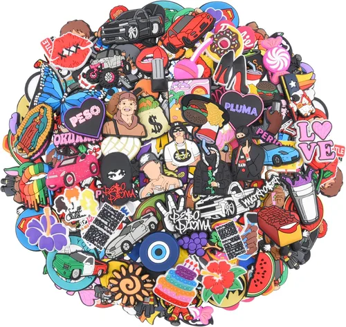 Beamandi 30,50,100pcs of Pack Cartoon Shoe Charms Men Women Shoes Decoration for Kids Boys Girls Birthday Gifts