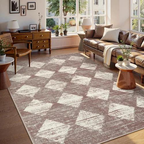 Miniatura 46 de Lahome Alfombras de Área Lavables a Máquina para Dormitorio Estético, Alfombra de Área Suave 4x6 pies para Sala de Estar Antideslizante, Alfombras