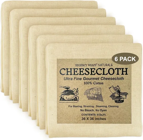 Miniatura 13 de Regency tela para queso natural ultra fina 100% algodón 9 pies cuadrados, Paquete de 3, Natural