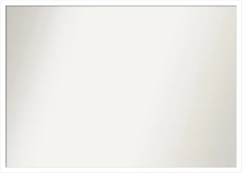 Miniatura 785 de Amanti Art Espejo de baño blanco para sobre el fregadero, 32 x 45 pulgadas, espejo de tocador rectangular blanco esbelto, marco de madera moderno