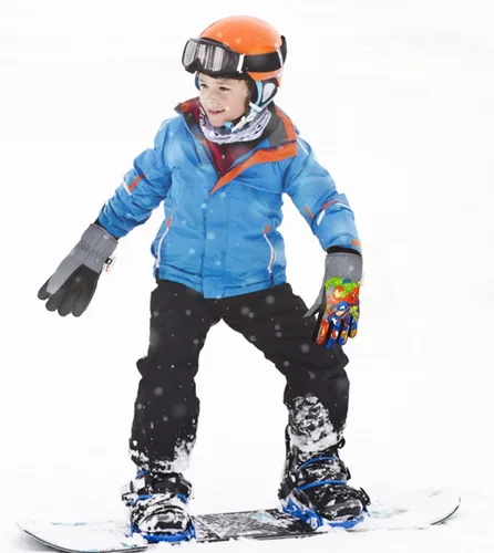 Miniatura 5 de Spiderman - Guantes de nieve para niños, guantes de hombre araña, guantes impermeables Thinsulate 3M, guantes de invierno para niños