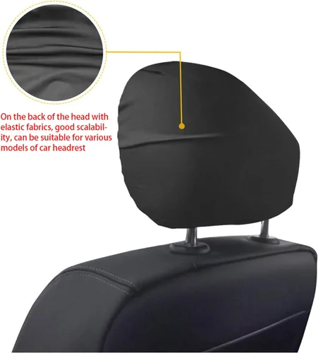 Miniatura 5 de Funda personalizada para reposacabezas de asiento de automóvil, regalos personalizables, transpirables, paquete de 2 fundas de cojín para asiento