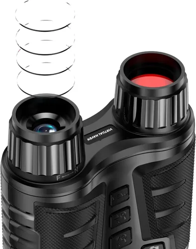 Miniatura 8 de Prismáticos de visión nocturna Pro mejorados, gafas de visión nocturna Ultra 4K con zoom digital 8X, pantalla de 3.2 pulgadas, tarjeta SD de 32 GB