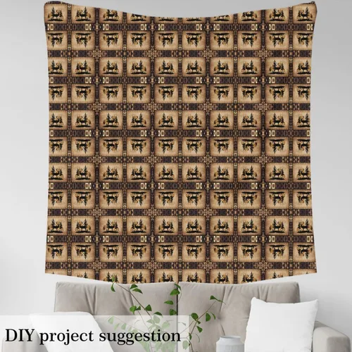Miniatura 3 de Tela de ciervo bonita por yarda para niñas y niños, decoración de caza de ciervos, impermeable, tela para exteriores, estampado de pata de oso