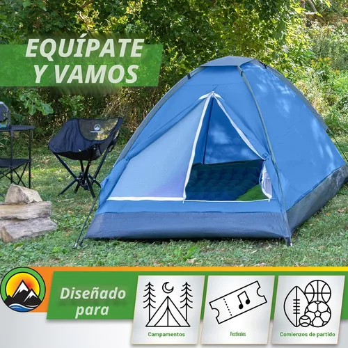 Miniatura 7 de 2 Person Camping Tent with Rain Fly and Carrying Bag - Lightweight Outdoor Pop Up Tents for Camping Essentials, Music Festivals, Backpacking