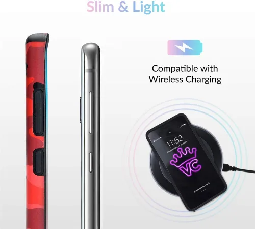 Miniatura 6 de Velvet Caviar - Funda compatible con Galaxy S10 Camuflaje rojo