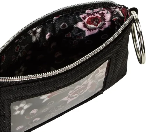 Miniatura 5 de Vera Bradley Women's Performance Twill Zip ID Case Wallet, Black, One