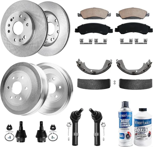 Miniatura 95 de Detroit Axle - Rotores de freno para Chrysler 200 2015 2016 2017, Rotores de freno de disco de reemplazo: 12.01" pulgadas delantero y 10.95