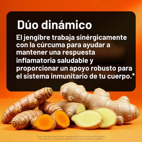 Miniatura 7 de NatureWise Cúrcuma Curcumina + Jengibre 2400 mg - Curcuminoides Ultra Altos 2100 mg - Extracto de Cúrcuma + Jengibre - Fuerza Extra y Absorción
