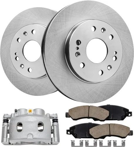 Miniatura 50 de Detroit Axle - 4 rotores de freno para Ford 2012 2013 2014 F-150 Lobo, repuesto de rotores de freno de disco: rotor delantero de 13.78 pulgadas