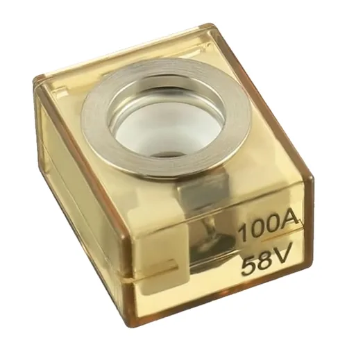 Fusible de Terminal - 100 AMP Calificado para Marina, Máx. 58V DC, Resistente al Agua IP66, Fusible MRBF