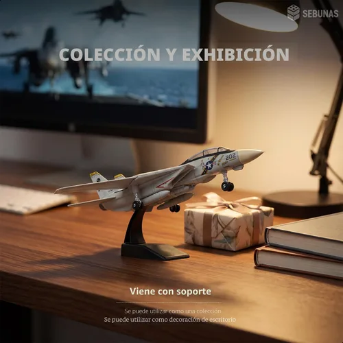 Miniatura 5 de Escala 1:72 F-14 Tomcat Fighter Jet Kit de Modelo de Construcción Rápida de Plástico F14 Juguete Divertido de Ensamblaje de Avión Modelo de Aeronave