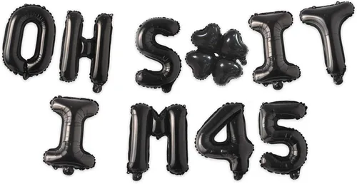 Miniatura 9 de Globos de látex de 16 pulgadas con texto en inglés "Oh I'm 14" Black Hallo Fourteen Cheers to 14 Years Old Theme Decor for Man Woman Happy 14th